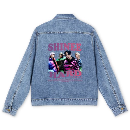 Discover Shinee Kpop Men's Denim Jackets, Hard Album Men's Denim Jackets v5, Shawol Men's Denim Jackets, Onew Key Minho Taemin Men's Denim Jackets