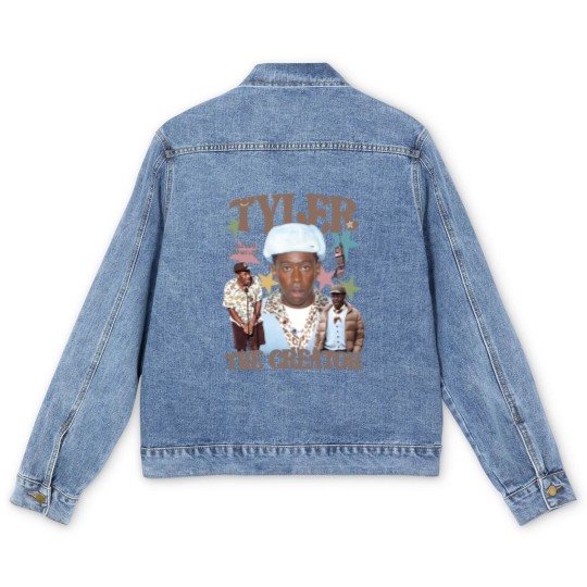 Discover Tyler The Creator Graphic Men's Denim Jackets, Vintage 90s Style Graphic Men's Denim Jackets