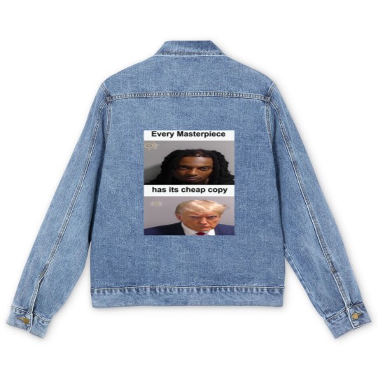 Discover Playboi Carti Donald Trump Mugshot Men's Denim Jackets