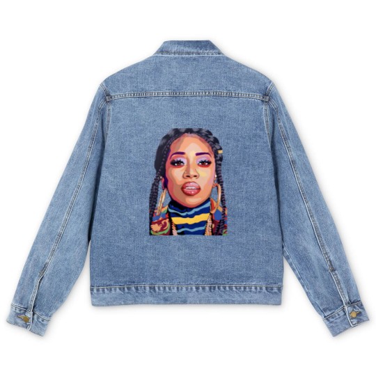 Discover Missy Elliott Men's Denim Jackets Unisex Short Sleeve Men's Denim Jackets