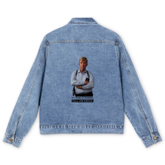 Discover Joe Kenda Men's Denim Jackets If I Ever Go Missing Call Joe Kenda Men's Denim Jackets