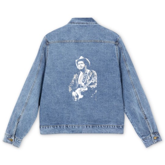 Discover Merle Haggard Merle Haggard  Music Men's Denim Jackets