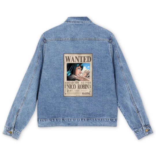 Discover WANTED NICO ROBIN Men's Denim Jackets