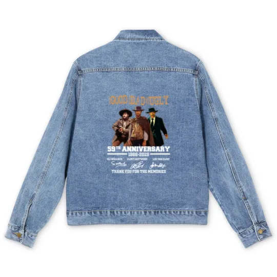 Discover The Bad Ugly Clint Eastwood Anniversary Men's Denim Jackets