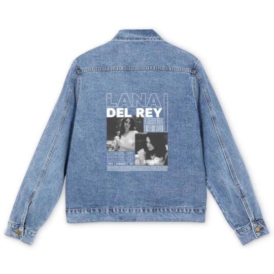 Discover Lana Del Rey Graphic Men's Denim Jackets , Retro Country Music Men's Denim Jackets