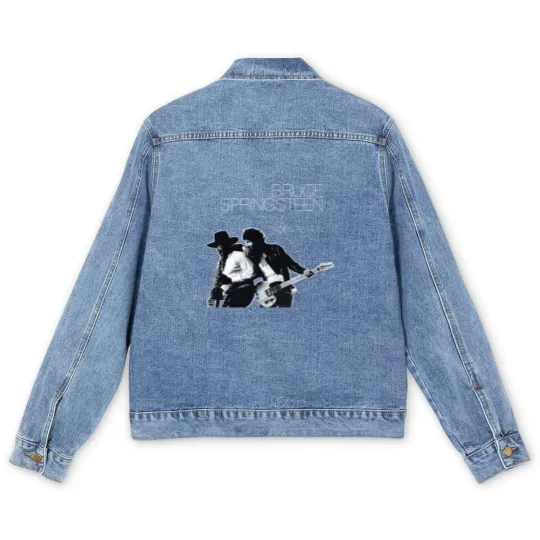 Discover Bruce Springsteen Born To Run Black Men's Denim Jackets