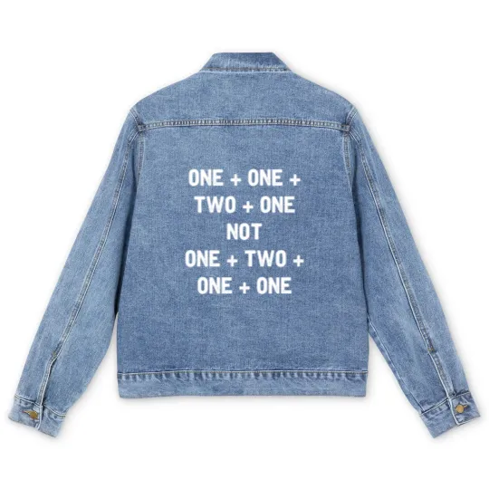 Discover Clue Quote Men's Denim Jackets