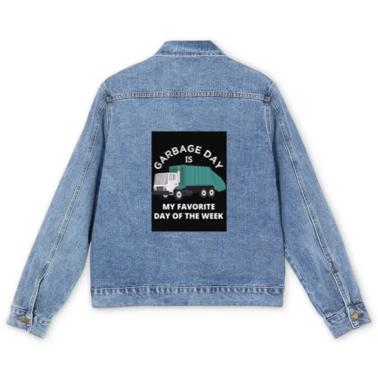 Discover Garbage Day Is My Favorite Day Men's Denim Jackets