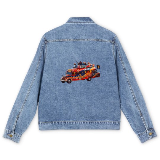Discover Furthur Bus Men's Denim Jackets