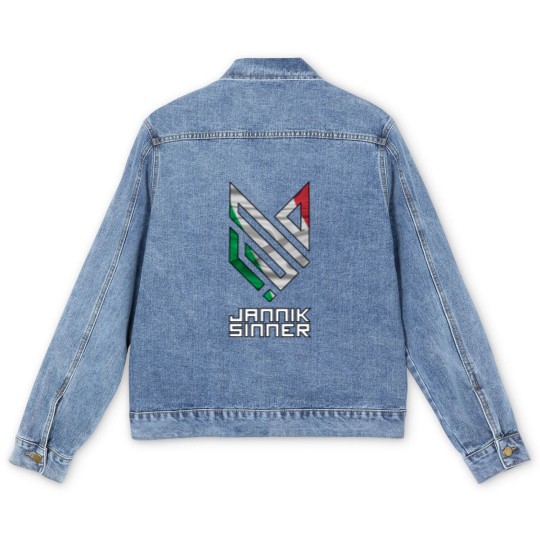Discover Jannik Sinner - Italy Logo Men's Denim Jackets