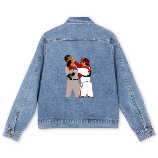 Discover Jason Varitek Alex Rodriguez Brawl Men's Denim Jackets