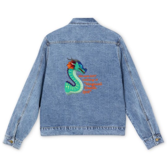 Discover Glory Fantasy Rainwing Not Calling Magical Death Spit Wings Of Dragon Fires Design Gift For Men's Denim Jackets