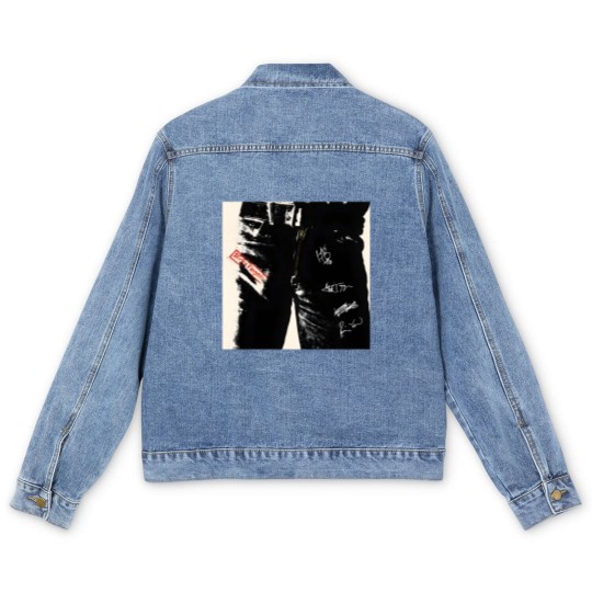 Discover Sticky Fingers album vintage Men's Denim Jackets