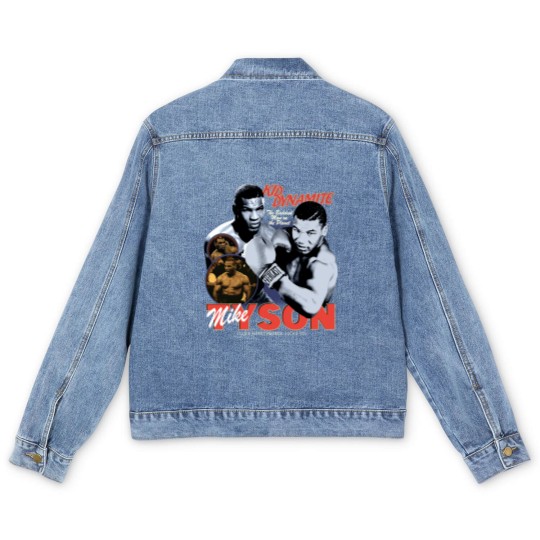 Discover Mike Tyson Vintage Kid Dynamite Bootleg Style Men's Denim Jackets