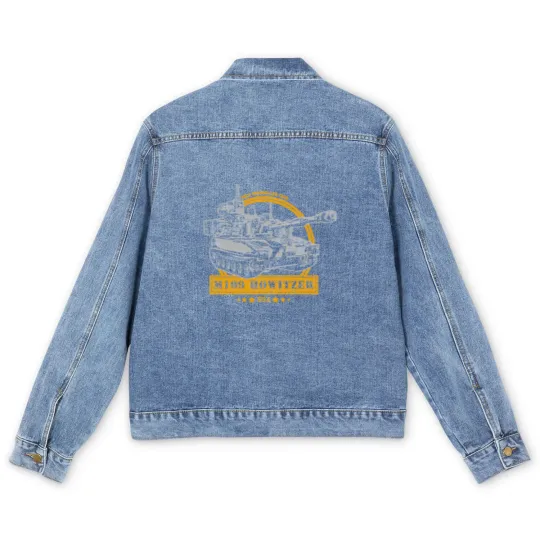 Discover M109 Self Propelled Howitzer Men's Denim Jackets