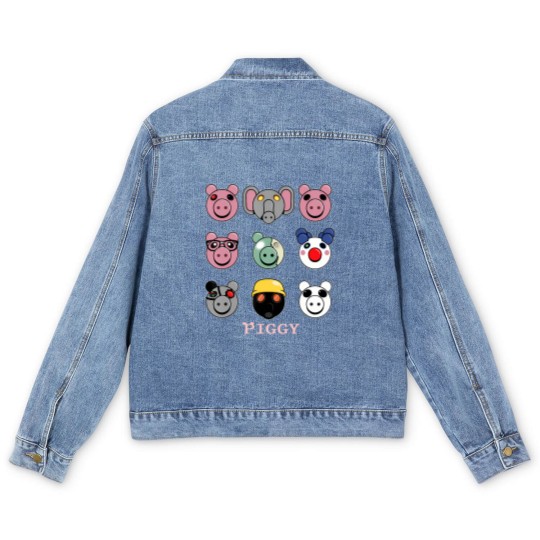 Discover thinknoodles piggy piggy Men's Denim Jackets