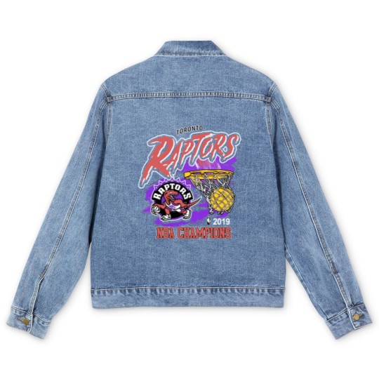 Discover Vintage 90s Graphic Style Toronto Raptors Men's Denim Jackets