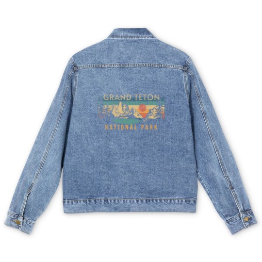Discover Grand Teton National Park Men's Denim Jackets
