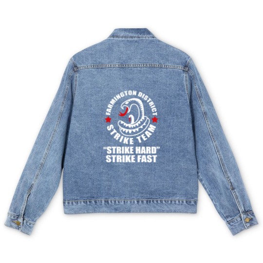 Discover Strike - farmington district strike team Men's Denim Jackets