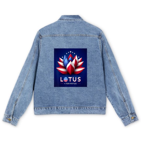 Discover lotus for potus kamala for president 2024 Men's Denim Jackets