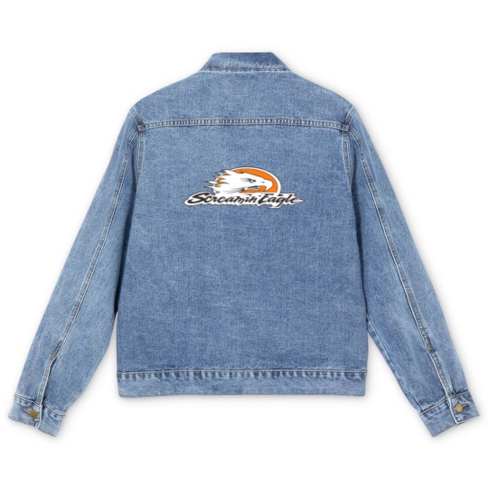 Discover Screamin Eagle Heart Men's Denim Jackets
