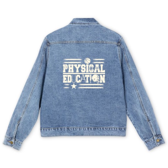 Discover Physical Education Teacher Men's Denim Jackets