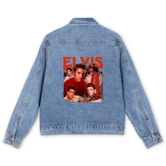 Discover Elvis Presley Music Men's Denim Jackets, Elvis Presley Vintage Retro, Elvis Presley Singer 2023 Gift