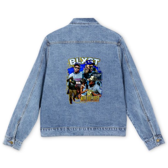 Discover BLXST 90s Vintage Bootleg Style Rap Men's Denim Jackets