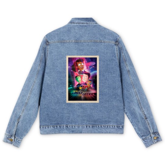 Discover Lower Decks Ensign Group Galactic Poster Men's Denim Jackets