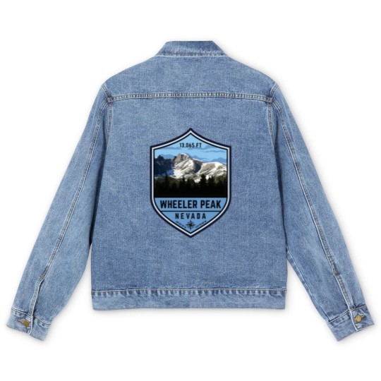 Discover Wheeler Peak In Nevada Men's Denim Jackets