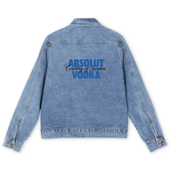 Discover Absolut Vodka Logo Men's Denim Jackets