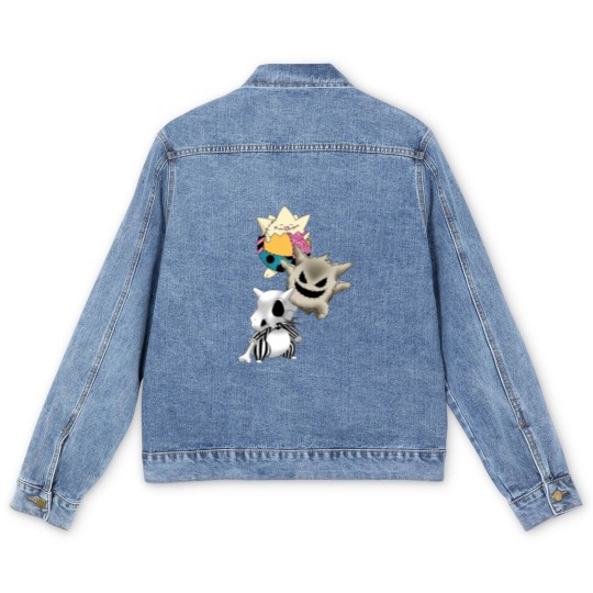 Discover PKM Cubone, Gengar Togepi Men's Denim Jackets