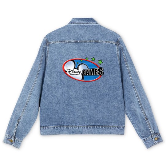 Discover Channel Game Men's Denim Jackets, Mouse Ears Gaming Men's Denim Jackets
