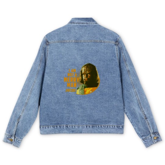 Discover The Next Generation Worf I Am Not A Merry Man Men's Denim Jackets