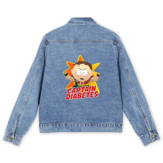Discover SouthPark Captain Diabetess Scott Malkinson Men's Denim Jackets