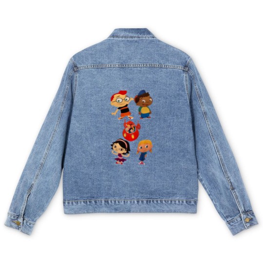 Discover Funny little einsteins the movie Allan Men's Denim Jackets
