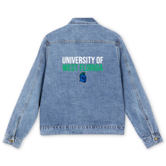 Discover university of west florida uwf argonauts stacked Men's Denim Jackets