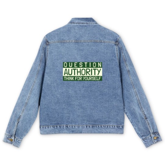 Discover Question Authority Men's Denim Jackets