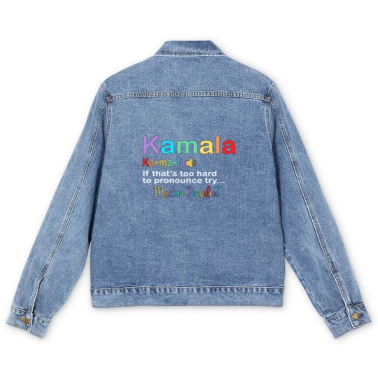 Discover Kamala Definition Men's Denim Jackets, Kamala Harris Men's Denim Jackets, Kamala For The People