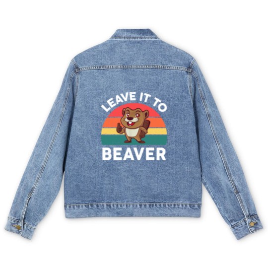 Discover Leave It To Beaver  Men Kids Funny Beaver Men's Denim Jackets