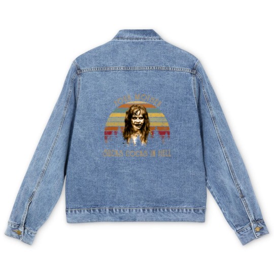 Discover Your Mother Sucks Cocks in Hell Men's Denim Jackets