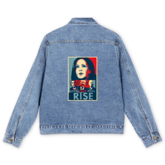 Discover Hope Hate Heal Rise - Men's Denim Jackets