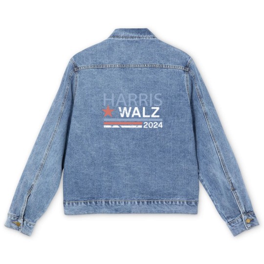 Discover Harris Walz Men's Denim Jackets, Harris Walz 2024, Kamala Harris for President