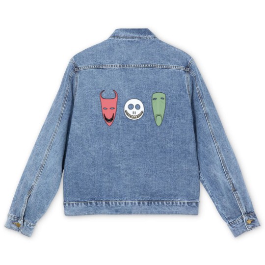 Discover Lock, Shock and Barrel Masks Men's Denim Jackets