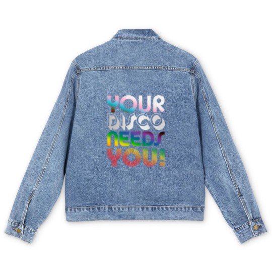 Discover Your Disco Needs You - Kylie Minogue - Light Years - Progress Pride Colours LGBTQIA+ | Active Men's Denim Jackets