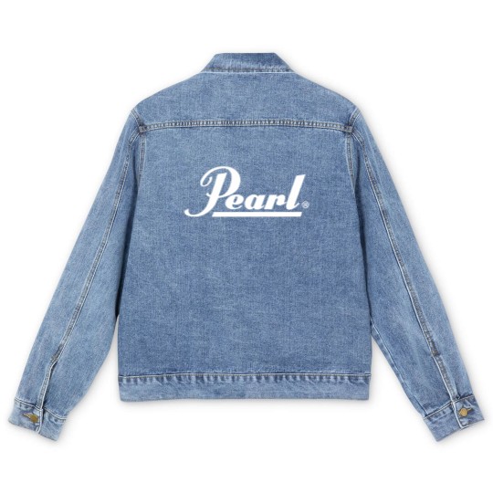 Discover Pearl Drum Logo Men's Denim Jackets