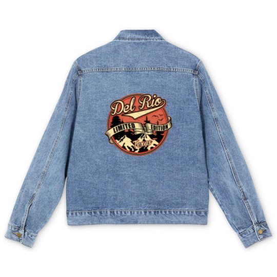 Discover I Love Del Rio Texas Retro Vintage  - Del Rio Texas - Men's Denim Jackets