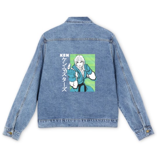 Discover Street Fighter Ken Men's Denim Jackets