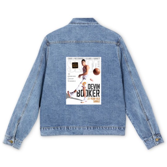 Discover Devin Booker SLAM Poster Men's Denim Jackets, Devin Booker Magazine Men's Denim Jackets