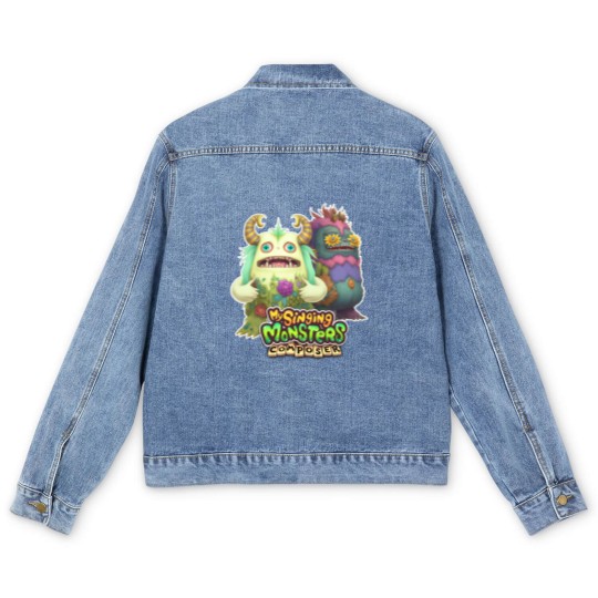 Discover my singing monsters, rare wubbox, my singing monsters monsters, my singing monsters wubbox Men's Denim Jackets
